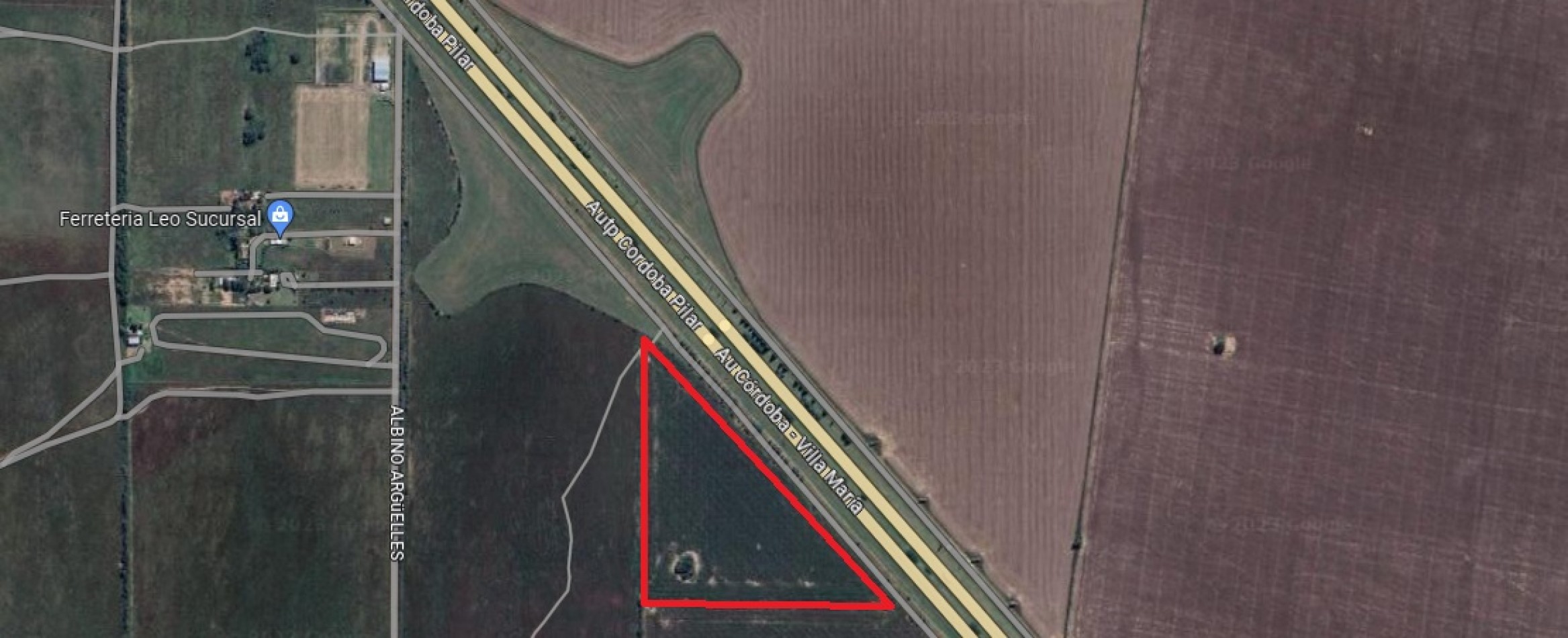 Autopista Cordoba Rosario vendo campo 8ha frente colectora zona circunvalacion