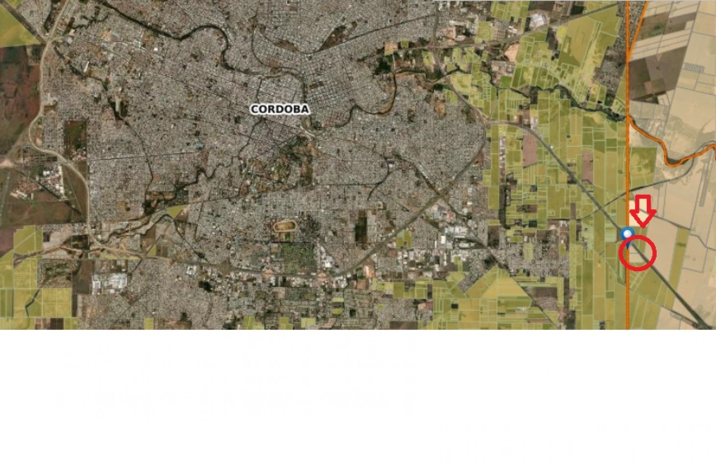 Autopista Cordoba Rosario vendo campo 8ha frente colectora zona circunvalacion