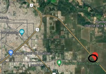 Autopista Cordoba Rosario vendo campo 8ha frente colectora zona circunvalacion